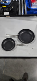 CALPHALON PREMIER HARD-ANODIZED NONSTICK POTS AND PAN, W/ LIDS - BLACK - Like New