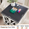 JXQTLINGMU Farmhouse End Table, 24" Large Sofa Side Table with Charging Station - Like New
