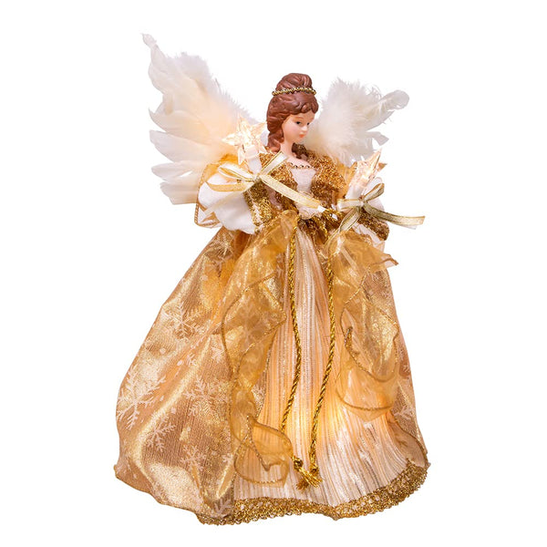 KURT S. ADLER KURT ADLER 12-INCH UL 10-LIGHT ANGEL TREETOP - Scratch & Dent