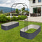 OLLE GARDENS ARCH 95" HIGH X 59" WIDE METAL ARCH TRELLIS - BLACK - Like New