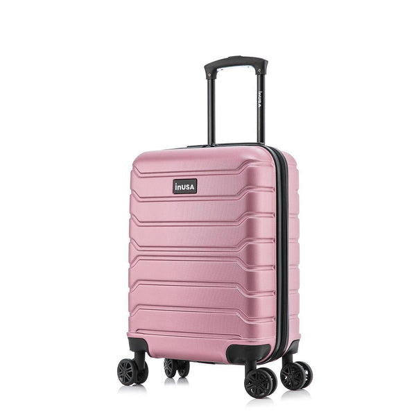 INUSA TREND LIGHTWEIGHT HARDSIDE CARRY ON SPINNER SUITCASE - ROSE GOLD - Like New