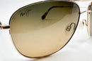 MAUI JIM CLIFF HOUSE MJ247-16 GOLD BRONZE POLARIZED SUNGLASSES 59-15-120 12340 - Like New