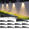 BRIGHTEVER SOLAR FENCE LIGHTS OUTDOOR 12-PACK LED SOLAR POWERED DECK - WHITE - Like New