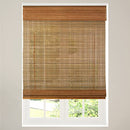Calyx INTERIORS Cordless Bamboo Roman Shade Blind - Ceylon Light Russet - Brand New