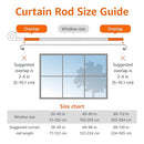 Amazon Basics Room Darkening Curtain Rod for Bedroom 48" to 88", Nickel - Brand New