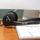 MAXELL CORD ADJUSTABLE HEADBAND WIRED HEADPHONES WITH MICROPHONE HP100WM - BLACK - Like New