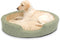 K&H Pet Products Thermo-Snuggly Sleeper Heated Pet Bed 31 X 24 X 5" Sage/Tan - Like New