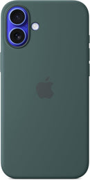 APPLE IPHONE 16 PLUS SILICONE CASE MAGSAFE MATTE FINISH - LAKE GREEN - Brand New
