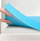 SUBRTEX MEDIUM 3 IN. TWIN GEL MEMORY FOAM MATTRESS TOPPER - BLUE - Brand New