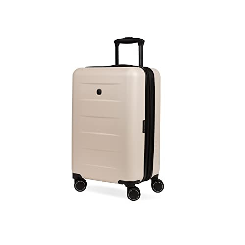 SwissGear 8020 Eclipse Hardside Expandable Luggage with Spinner Wheels - Cream - Brand New
