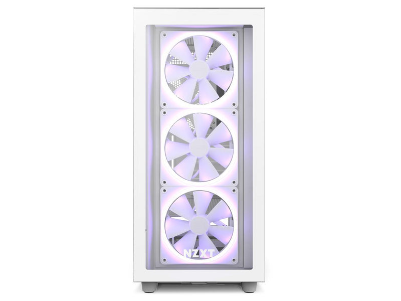 NZXT Aer F140 RGB White Twin Pack - 2x Fan & RGB Lighting Controller - High