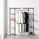AMAZON BASICS EXPANDABLE METAL HANGING CLOSET ORGANIZER SYSTEM - BLACK - Like New