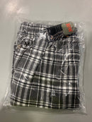 APPAREL APPEREL 10W MENS FLANNEL - LIGHT GRAY WHITE - MEDIUM - Brand New