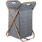 CLEVERMADE RECTANGULAR COMPUTER GAME HAMPER WITH HANDLES - GRAY - Brand New