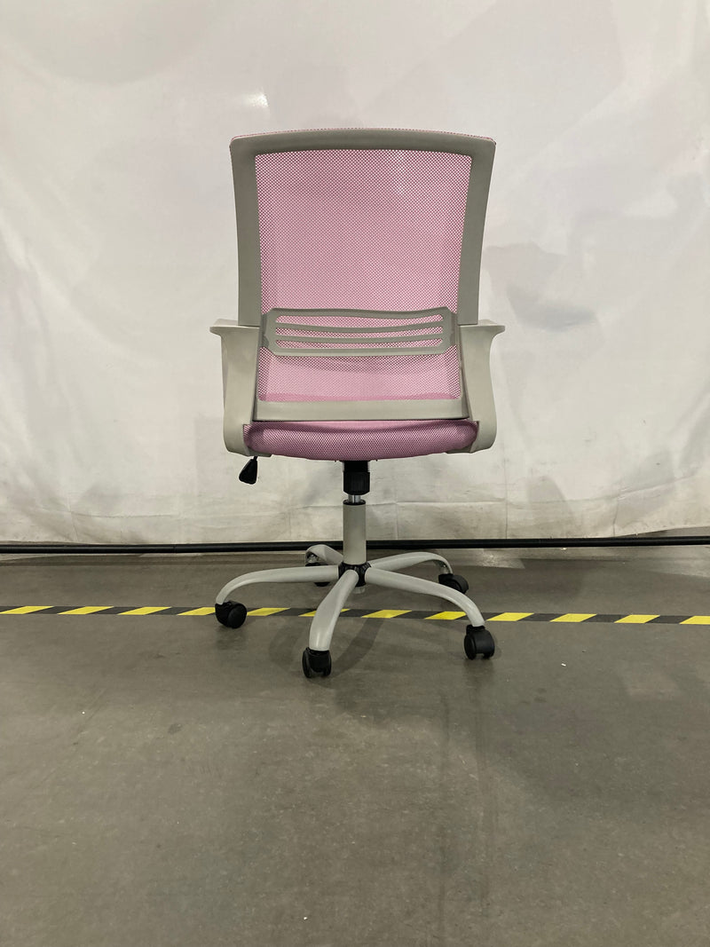 SMUG OFFICE CHAIR ERGONOMIC COMPUTER DESK CHAIR EXECUTIVE HOME - PINK - Like New