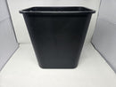 HIGHMARK RECTANGULAR PLASTIC WASTEBASKET, 6.5 GALLONS, 12PK - BLACK - Like New