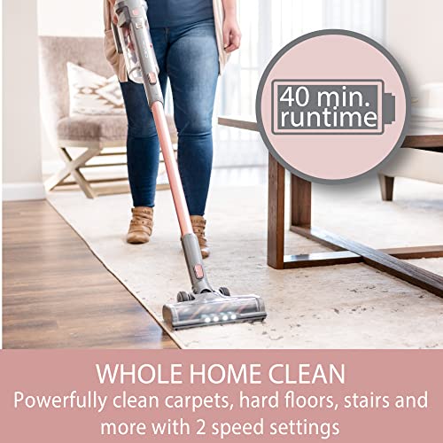 KENMORE DS4090 BRUSHLESS CORDLESS STICK 1L CAPACITY 2-SPEED POWER - ROSE GOLD - Like New