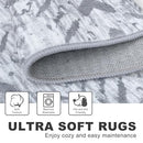 KILOCOCO Living Room Rug 6x9 Area Rug Boho Washable Bedroom Rugs Non Slip - Brand New