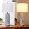BRIGHTEVER TABLE LAMPS DUAL USB CHARGING PORTS SET OF 2 RUSTIC - RUSTIC WHITE - Like New