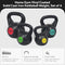 BALANCEFROM WIDE GRIP KETTLEBELL EXERCISE FITNESS WEIGHT SET - BLACK/BLUE - Like New