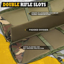 DULCE DOM 36" X 12" DOUBLE RIFLE CASE TACTICAL SOFT PADDED BACKPACK - CAMO - Like New