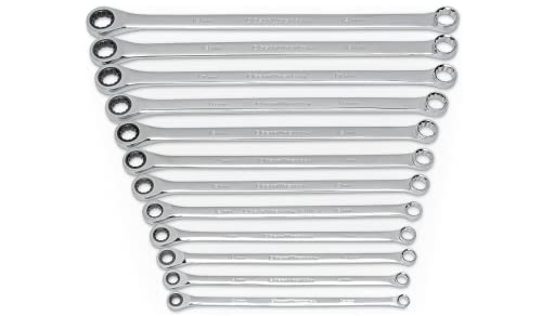 GEARWRENCH GEAWRENCH 12 PC GEARBOX XL RATCHETING WRENCH SET, METRIC - SILVER - Like New