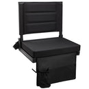 MAEYTAU STADIUM SEATS FOR BLEACHERS WITH BACK SUPPORT PORTABLE BLEACHER - BLACK - Like New