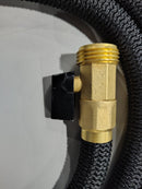GENERIC 25FT EXPANDABLE GARDEN HOSE WITH 10 FUNCTION NOZZLE - BLACK - Like New