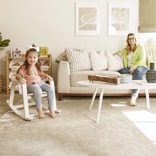 ECR4KIDS BENTWOOD ROCKING CHAIR, KIDS FURNITURE - WHITE WASH - Like New