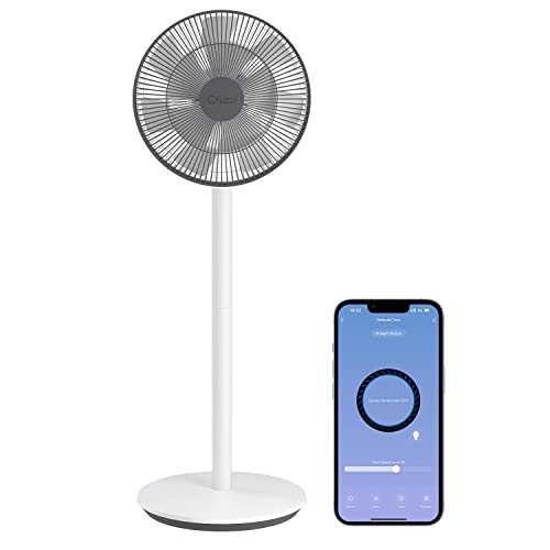 Ofuzzi Breeze 10 Smart Pedestal Fan, 39'' Quiet 140° Oscillating - WHITE - Like New