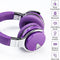 Silensys E7 Active Noise Cancelling Bluetooth Headphones Microphone - Purple Like New