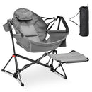 AINFOX Hammock Camping Chair Footrest Foldable Portable Rocking Chair - Grey - Like New