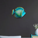 Comfy Hour Under the Sea Collection 14" Metal Art Ocean Fish Wall Decor Blue - Brand New