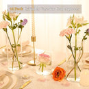 TBWIND 12pcs 8 Inch Clear Glass Cylinder Vases,-NEW - Brand New