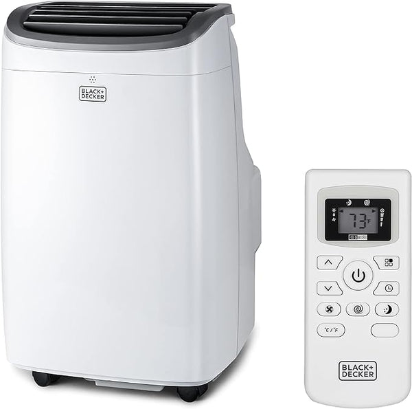 BLACK+DECKER 10,000 BTU Portable Air Conditioner 450 Sq.Ft. BPACT10WT - White - Like New