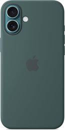 APPLE IPHONE 16 PLUS SILICONE CASE MAGSAFE MATTE FINISH - LAKE GREEN - Brand New