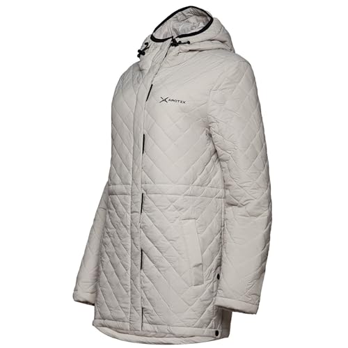 ARCTIX WOMENS LIGHTWEIGHT INSULATED WATER RESISTANT HOODED JACKET SIZE: L - GRAY - Brand New
