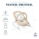 Baby Delight Aura | Deluxe Portable Rocker & Seat for Infants | BD06560 - Oat - Like New