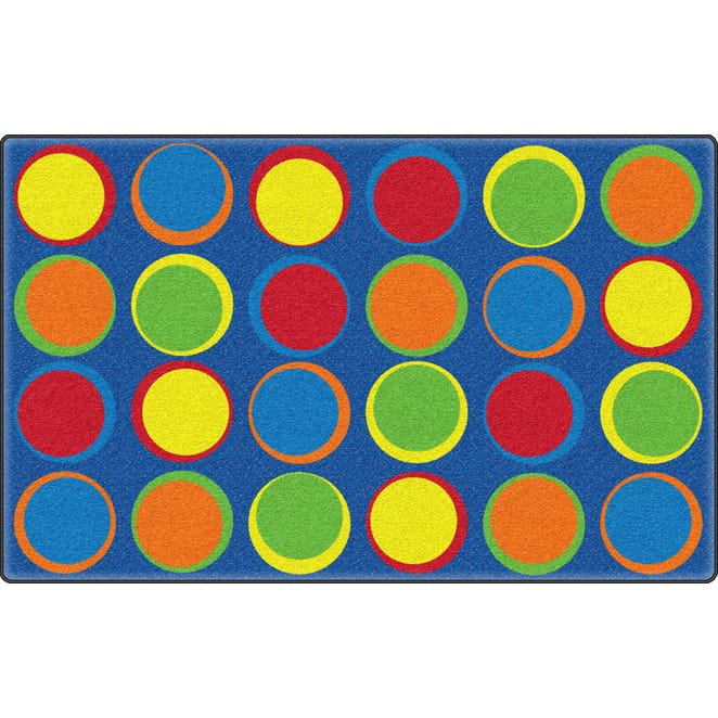 FLAGSHIP CARPETS SITTING SPOTS CARPET- PRIMARY (6' X 8'4'') - MULTICOLOR - Like New