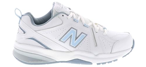 NEW BALANCE WOMEN'S 608 V5 CROSS TRAINER SIZE 10 WHITE/LIGHT BLUE - Brand New