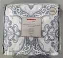 BIBB HOME 1800 SERIES EGYPTIAN LUXURY 3 PC DUVET COVER SET, SIZE KING - DAMASK - Like New