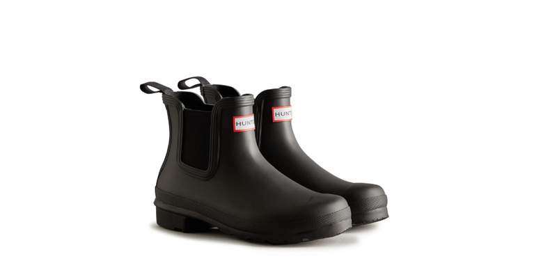 WFS2078RMA Hunter Womens Original Chelsea Rain Boot - Black - 6 - Like New