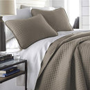 SOUTH SHORE FINE LIVING OVERSIZED QUILT KING SIZE BEDDING SET DARK TAUPE - Brand New