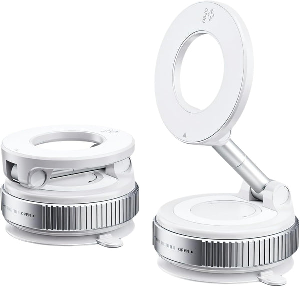 GENERIC VACUUM SUCTION MAGNETIC BRACKET K007 2025 360° ROTATABLE MAGNETIC WHITE - Like New