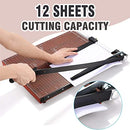 COOCHEER A3 Professional Paper Cutter, Handle Length: 550 Mm - Black/Brown - Like New
