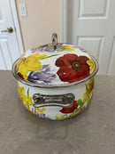 PIONEER WOMAN 4 QT ENAMEL DUTCH OVEN POT FLORAL GARDEN ENAMELED STEEL - Brand New