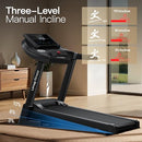 UMAY FITNESS HOME FOLDING INCLINE TREADMILL WITH PULSE SENSORS - BLACK - Like New