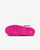 NIKE COURT BOROUGH MID - SIZE: YOUTH 7Y - WHITE/FIERCE PINK/BLACK - Like New