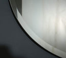 Large Simple Round Beveled Circle Wall Mirror Frameless B0852Y92TR - NEW - Brand New