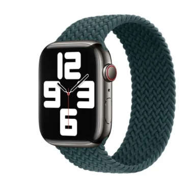 APPLE WATCH BRAIDED SOLO LOOP 45MM - SIZE 5 - RAINFOREST - Brand New